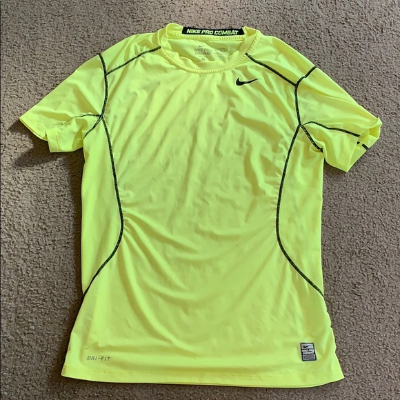 nike pro combat dri fit t shirt